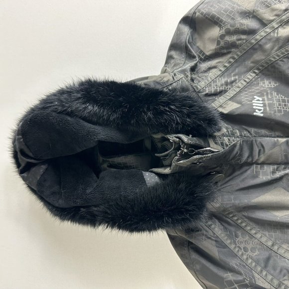 KILLY SKI FUR HOODED JACKET SKI SNOWBOARD‎ HOOD POCKET WOMEN SIZE 46 WINTER - Picture 8 of 16